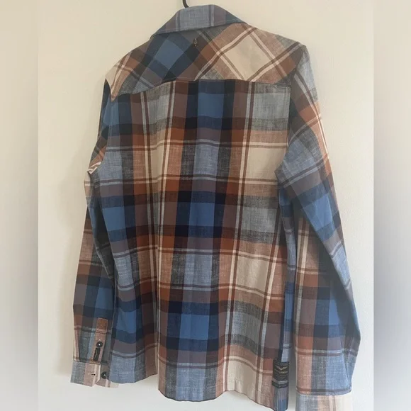 PME Legend mens check pattern button down shirt - Picture 5 of 6